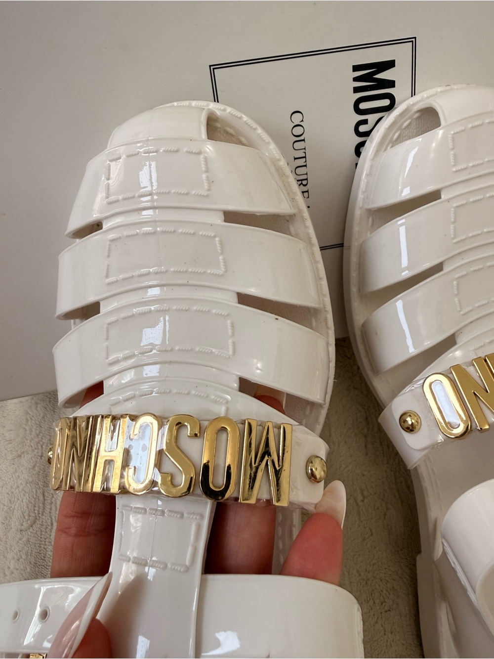 Moschino jelly Slingback Sandals - Picture 2 of 5